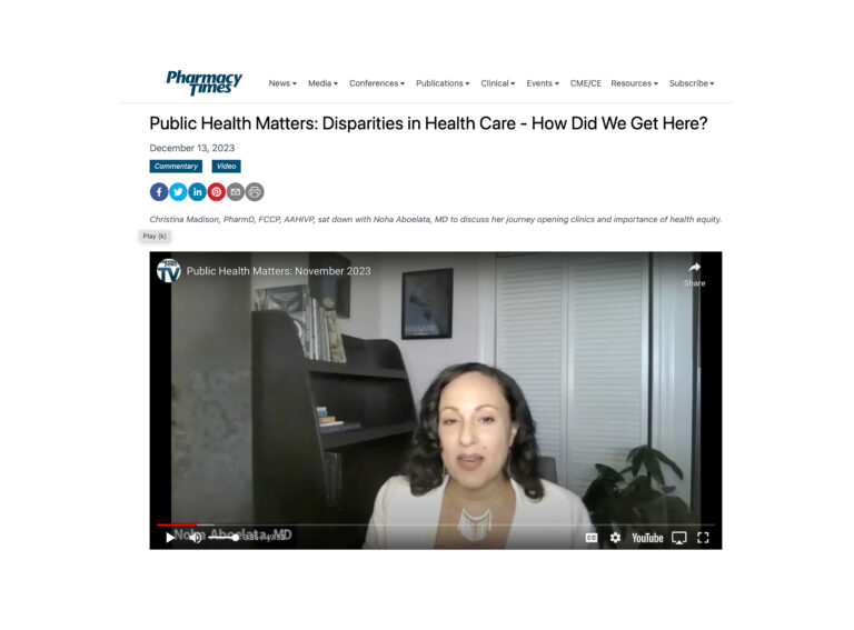 Public Health Matters: Disparities in Health Care – How Did We Get Here?